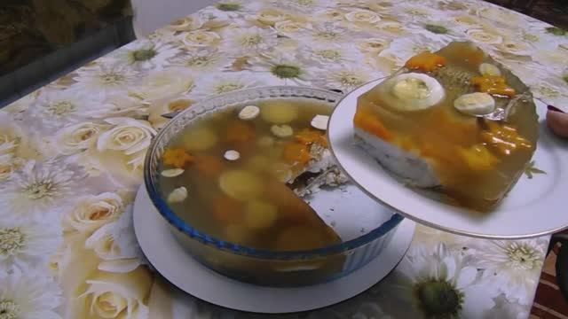 Пошаговое приготовление нежной и ароматной Заливной Рыбы в рыбном бульоне на желатине.