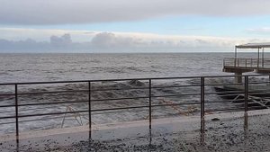 шторм в Алуште 19  ноября 2023 г.