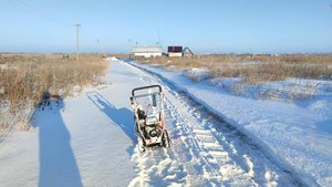 Уборка снега .