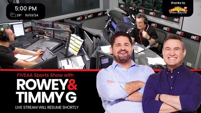 WATCH LIVE: Sports Show with Rowey & Timmy G смотреть онлайн