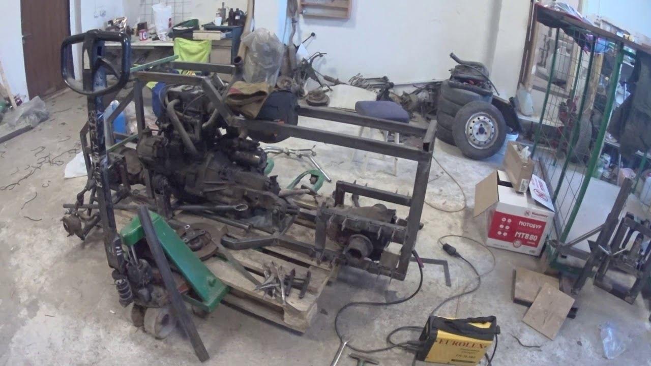 Квадроцикл своими руками. ЧАСТЬ 2. смотреть онлайн