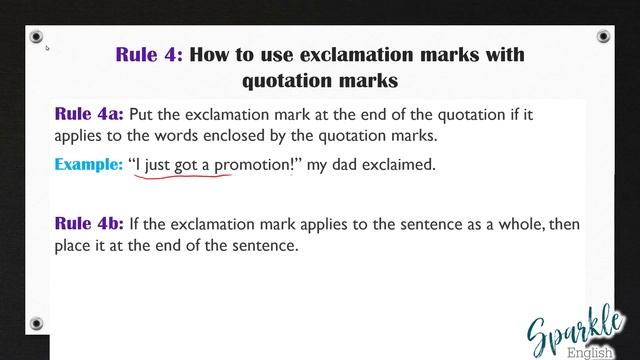 Exclamation Mark Rules: How to Use Exclamation Points in English! | ESL Punctuation & Writing Guide смотреть онлайн