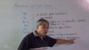 Pronombres complemento directo: me, te, lo/la, nos, os, los/las