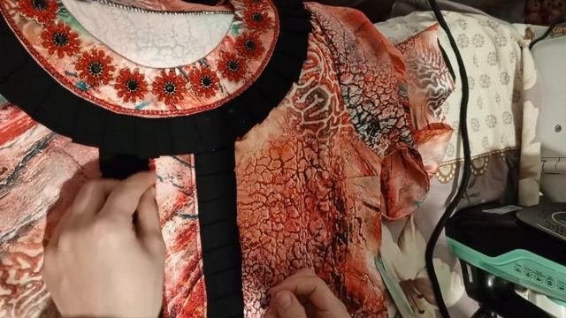 тарзи ороиш кардани курта .размер 48 .1800р мархамат каседа махкулай заказ кна