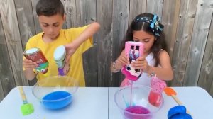 Хайди и Зидан создают новый, яркий слайм