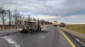 «Врезался в попутный грузовик, и лишился супруги». Огненное ДТП в Ставропольском крае.