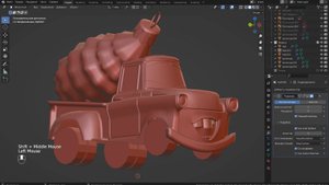 Грузовичок с ёлкой 5