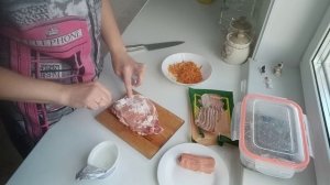 Буран - вредитель. Сняла пробу с рыбы / Мясные рулетики с рисом на ужин.