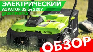 Аэратор электрический 35 см Greenworks 220V