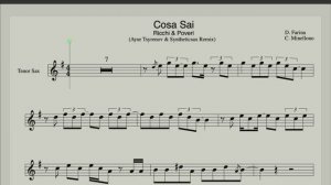 Ricchi e Poveri - Cosa Sei (Ноты и минус для саксофона тенор) Караоке версия Ayur Tsyrenov
