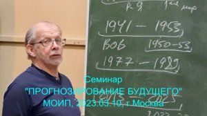 Григорий Кваша. (2023.03.10)
Семинар "Прогнозирование будущего", МОИП, г.Москва