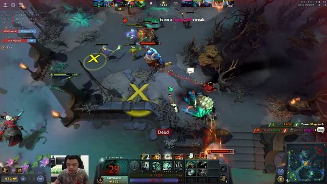 Tidehunter Gauntlet tier 5 Ancient 3 MMR 4080 SEA SERVER смотреть онлайн