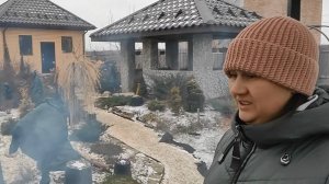 Прогулка по саду.Шашлык на морозе.