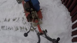 Мотоблок с отвалом, куплен в магазине