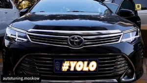 Toyota Camry фары 55 стиль Lamborghini
