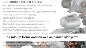 Okuma CW-354DLX Cold Water Line Counter Reel 2+1 BB, Sz350 Left Hand