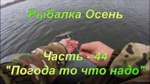 Рыбалка. Осень. Часть - 44. "Погода то что надо".