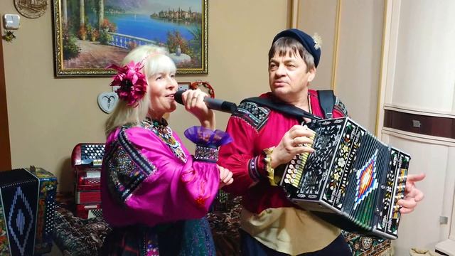 Зажигательная песня ГАЛИНА  поёт семейный ансамбль муж Белый день _ Лена Василёк - Галина