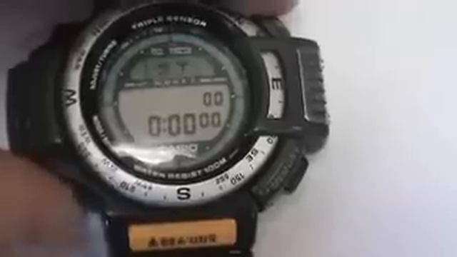 Rare Vintage Casio Pathfinder Watch ATC-1200 Compass Altimeter Thermometer Wow! смотреть онлайн