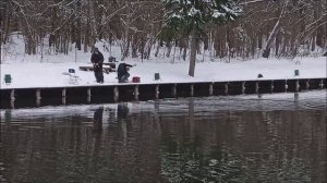 Рыбалка на спорт зоне по открытой воде. Клёвое место лосиный остров.