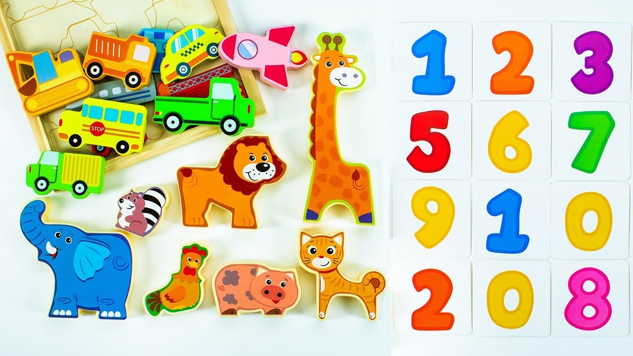 Считаем до 10! Игрушки, Животные, Транспорт для Малышей! смотреть онлайн