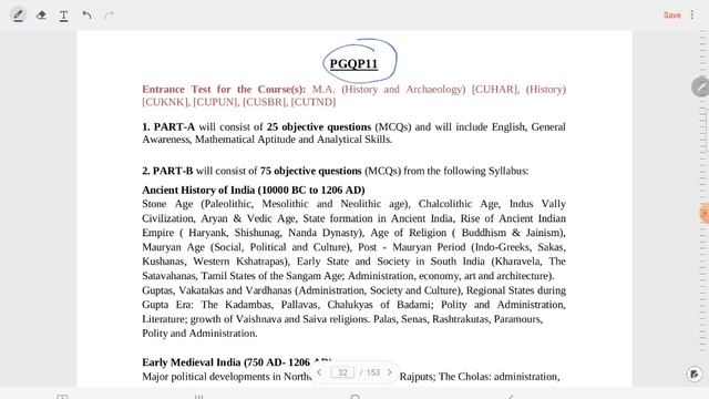 CUET PG ENTRANCE EXAM SYLLABUS 2022 PDF