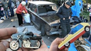 Купил МОДЕЛЬ СССР и советский мотоцикл ИЖ. Поход на барахолку Санкт-Петербурга от 29.09.18г.