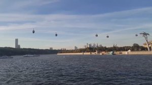 Речная прогулка на теплоходе по Москва-реке. Красивые виды Москвы.