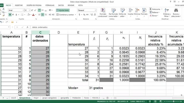 Excel moda y mediana смотреть онлайн