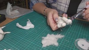 Игрушка из ваты Карлсон своими руками на елку