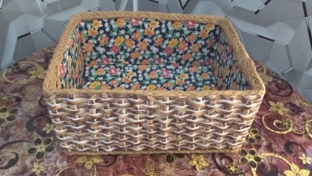 DIY.Органайзер из картонной коробки для хранения и пвх коврика для ванной
