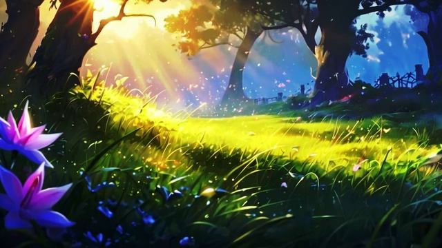 🌲Расслабляющая музыка для сна, медитации, йоги. Лес фей: Утренняя магия. Антистресс.🌲