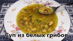 Суп из белых грибов - самый вкусный и простой рецепт грибного супа.