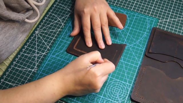 Портмоне для автодокументов #craft #diy #leathercraft