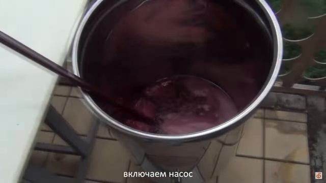 Фильтрация вина с помощью фильтр-пресса