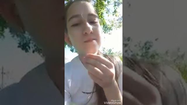 Челендж / Едим неспелую алычу! (Не вкусно!!!)