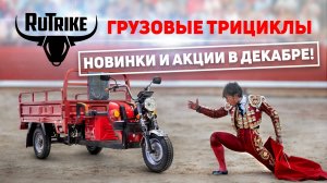 Грузовые электрические трициклы Rutrike: новинки и акции в декабре 2024 года