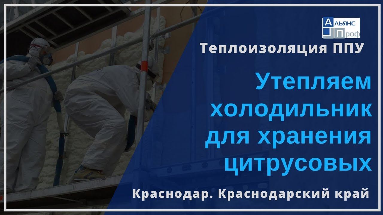 Как утеплить производственный холодильник для хранения цитрусовых. Теплоизоляция ППУ. Тermoizol-ppu.