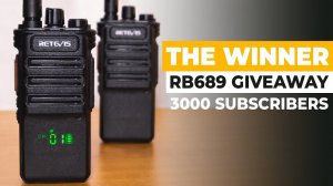 We Have A Winner ! See Who Won The RETEVIS RB689 Giveaway !