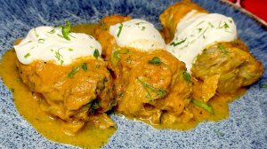 Самый Лучший Рецепт - Голубцы из Капусты с Мясом и Очень Вкусная Подливка из Лечо и Сметаны