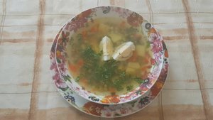 Суп с зеленым горошком по Уральски