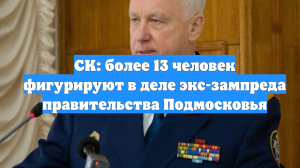 СК: более 13 человек фигурируют в деле экс-зампреда правительства Подмосковья