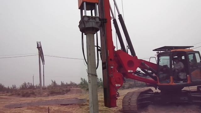 видео копра SANY с молотом РОПАТ