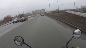 Мопед JT50 едет