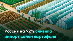 Россия на 92% снизила импорт семян картофеля