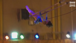 Анфиса Бурмистрова - воздушная гимнастка на лопинге - выпускной спектакль в ГУЦЭИ. г Москва 2016 г