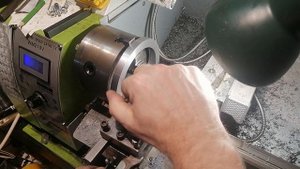 Точение, Кольцо проставочное для фрезировки планшайбы кардана Рено Дастер VID_20241208_002851