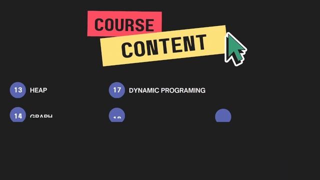 The Data Structure and Algorithm Course