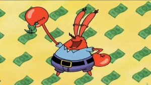 Мистер Крабс радуется доллару