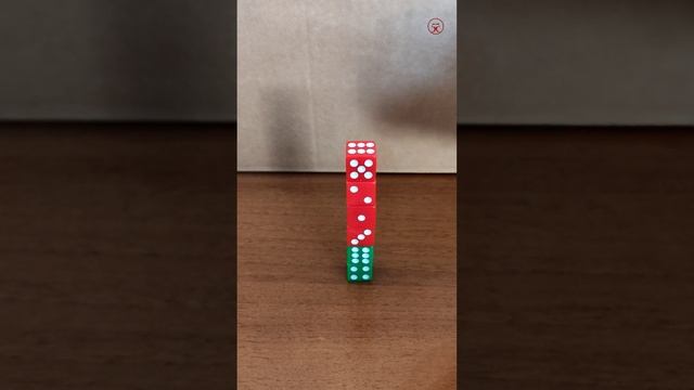 Столбик из 6 кубиков 🎲